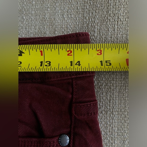 Paige Jeans Women's 28 Jacquelin Straight Denim Red Jeans - Picture 4 of 9